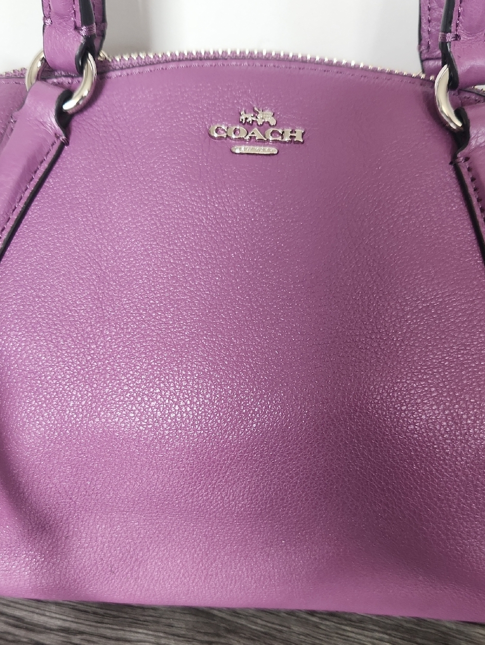 Coach Small Kelsey Purple Satchel - Picture 5 of 10